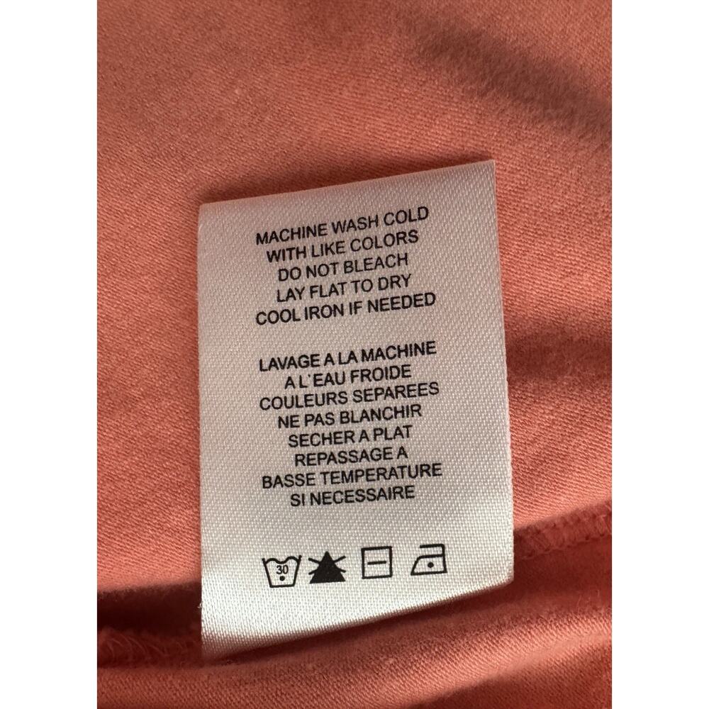 Theory Women Orange Peach Coral Casual Cotton Dress Size S - Picture 7 of 8